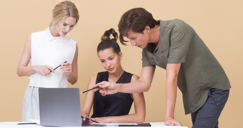 Professionals Helping Woman