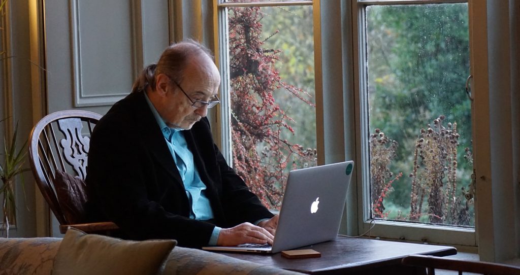 Elderly Man on Laptop