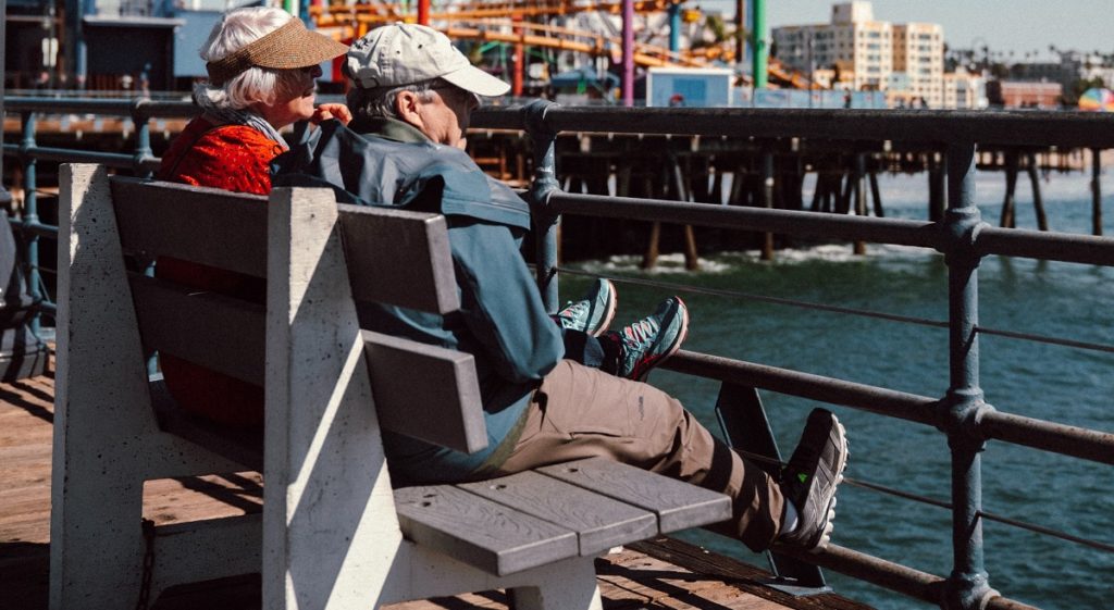 Senior Couple at the Boardwalk