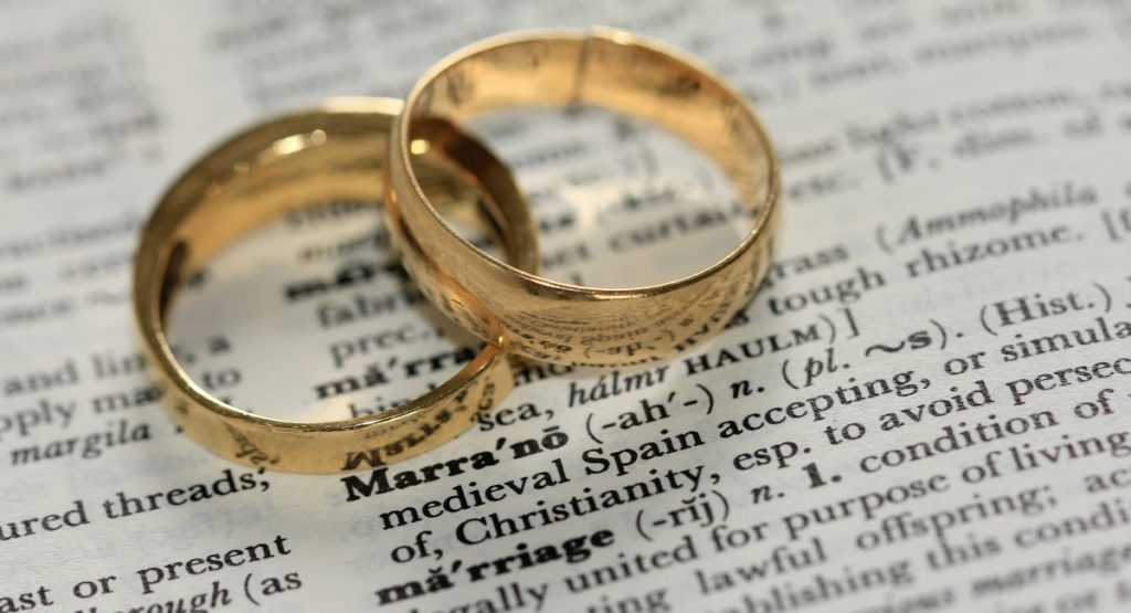 Wedding Rings on Marriage Definition